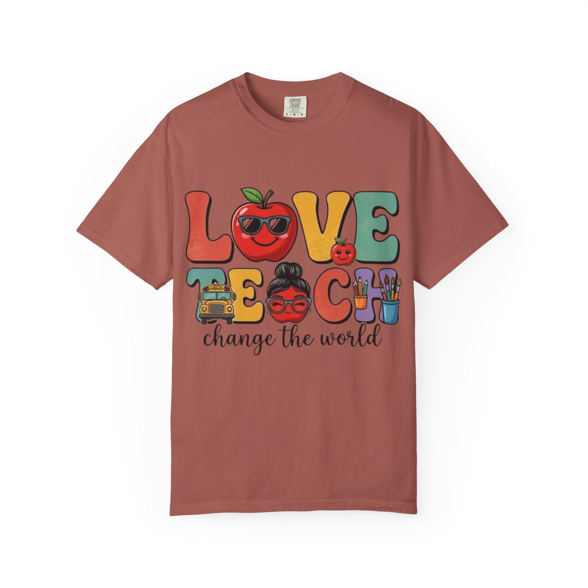 Love Teach "Change the World" Teacher T-Shirt