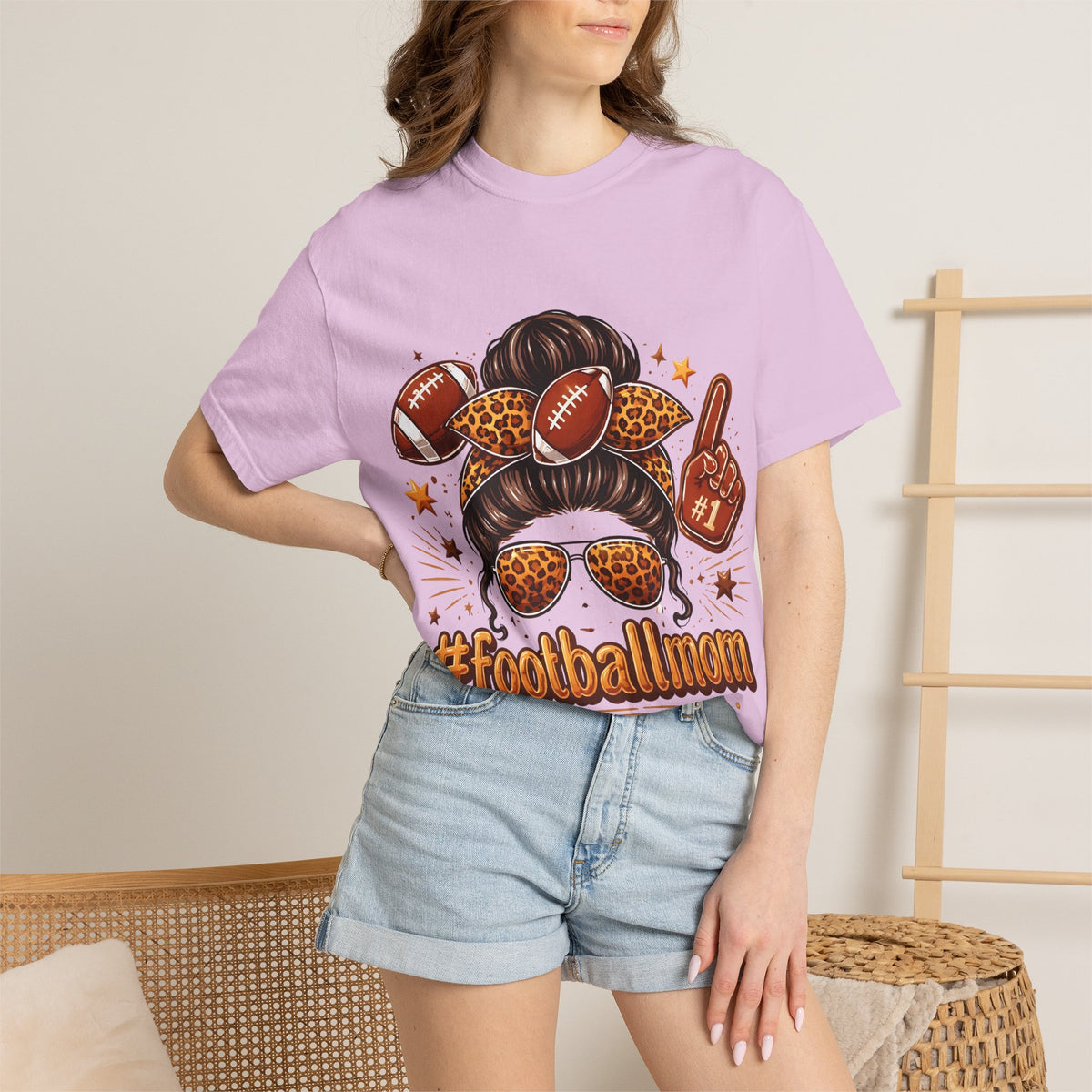 Football Mom T-Shirt — #FootballMom Graphic Tee for Game Day
