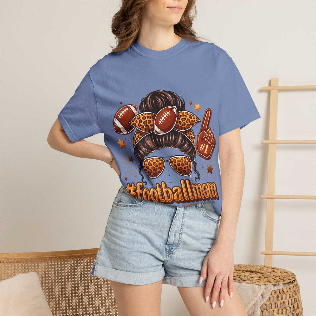 Football Mom T-Shirt — #FootballMom Graphic Tee for Game Day
