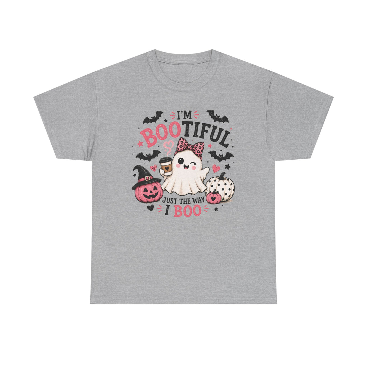I’m Bootiful Ghost Tee — Cute Halloween Boo Shirt (“Just the Way I Boo”)