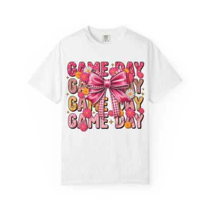 Game Day T-Shirt — Pink Bow Cheer Graphic Tee
