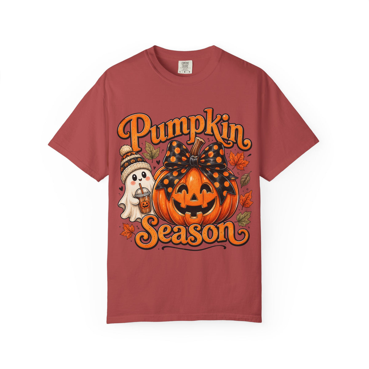 Pumpkin Season T-Shirt — Cute Jack-O’-Lantern & Ghost Fall Tee
