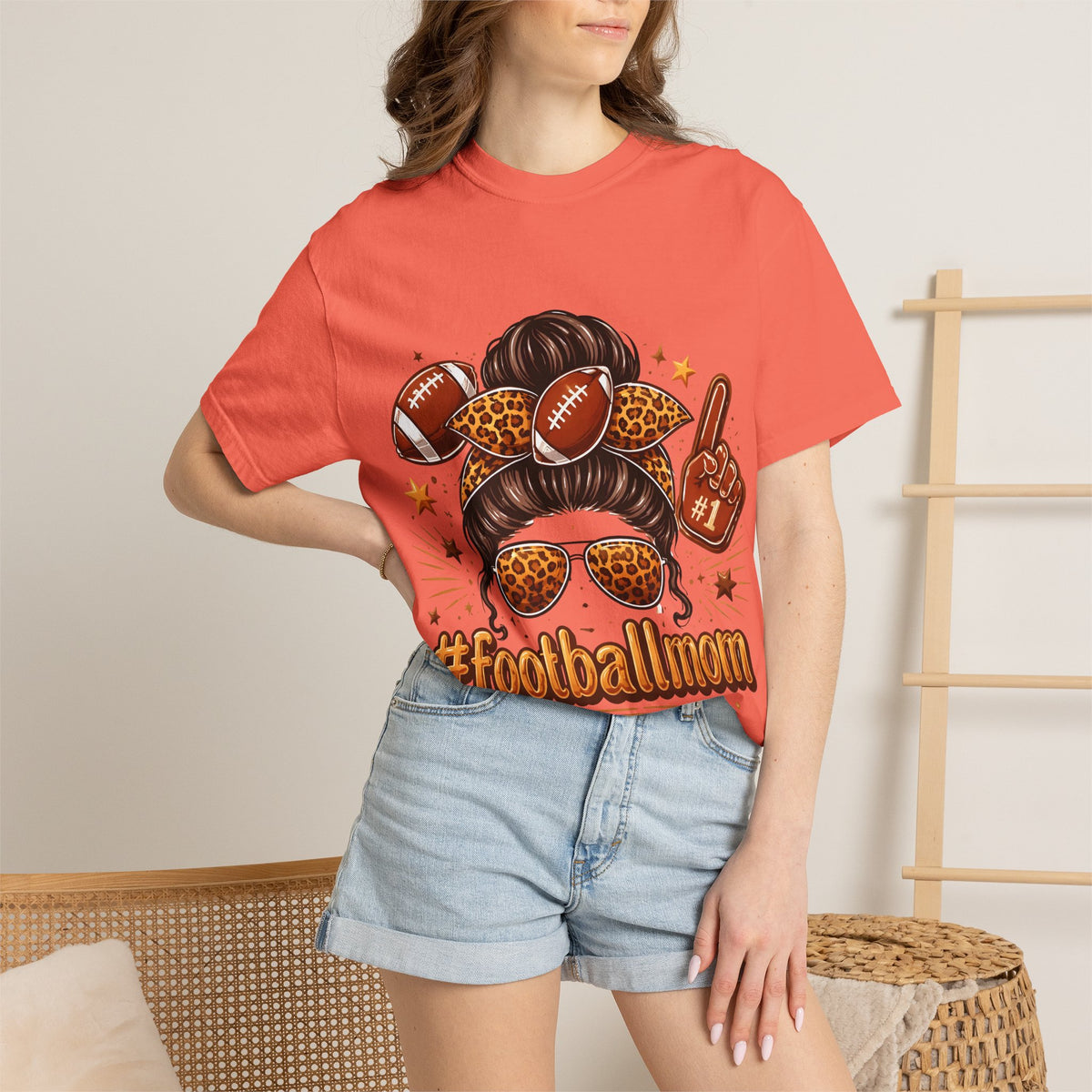 Football Mom T-Shirt — #FootballMom Graphic Tee for Game Day