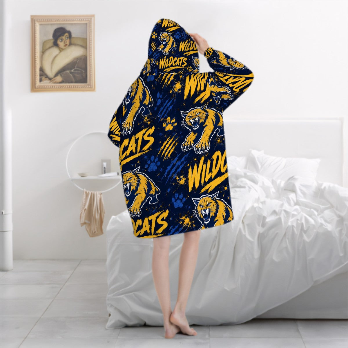 Adult Blanket Hoodie Customized to school
