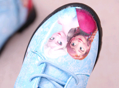 Frozen Princess Cotton Boots for Girls, Cartoon Snow Boots